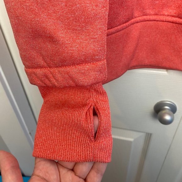 HEAD Womens Pullover Sweatshirt With Zipper Athletic shirt, Orange Size Small - Picture 4 of 10